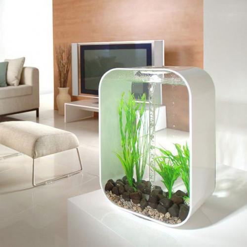 Аквариум в интерьере гостиной. 07