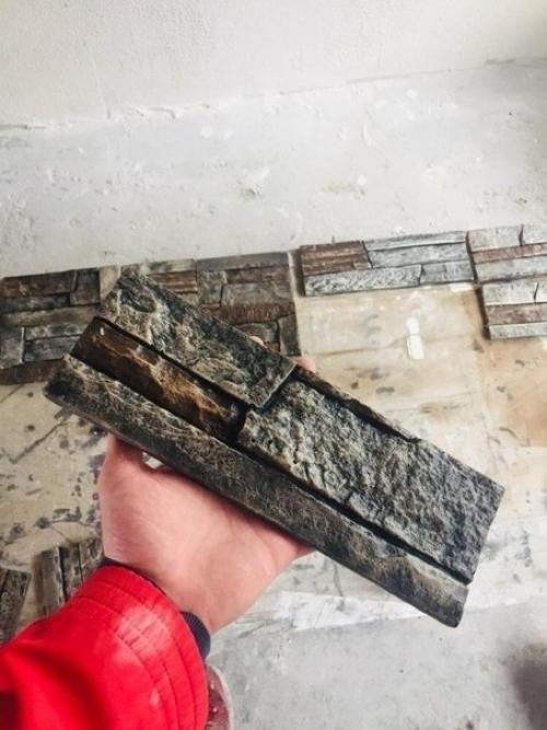 Сделал своими руками кирпичч для облицовки дома. 02