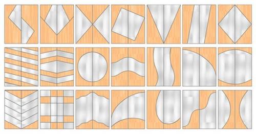 Варианты дизайна фасадов дверей шкафа - купе. 07