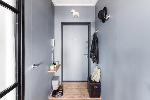 Брутальная студия со стеклянной спальней в районе таганки. 08