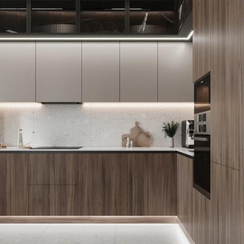 Интерьер кухни - гостиной и прихожей. 01