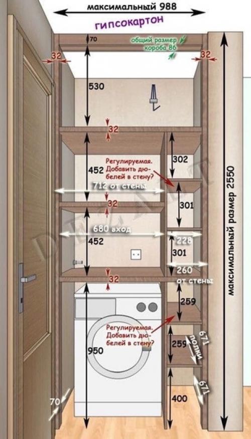 Интересные идеи размещения дополнительных мест хранения. 06