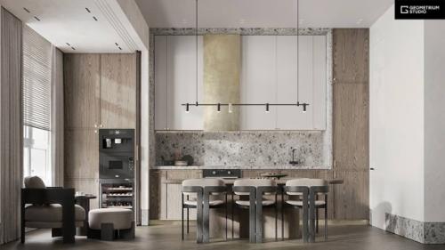 Дизайнгостиной интерьеркухни.  Что делать семейной паре, если предпочтения в интерьере у них расходятся? 05