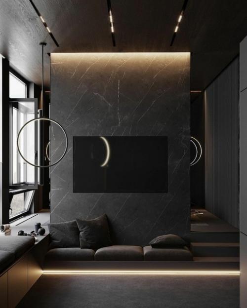 Минималистичная квартира для парня холостяка. 01