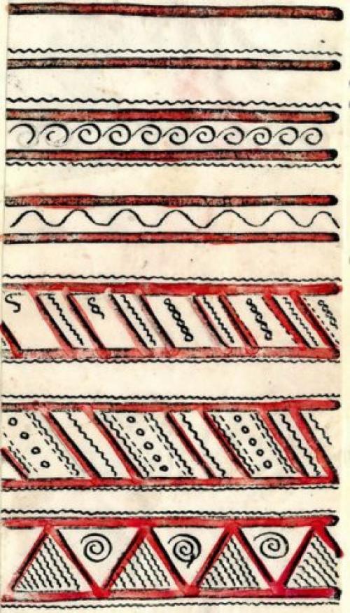 Мезенская роспись.  Символика узора. 04