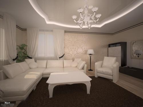 Интерьер в бежевых тонах - как оформить квартиру. 02