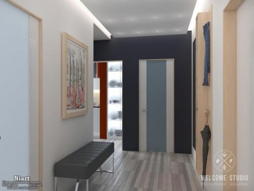 Двухкомнатная квартира Maxi - Красный. 08