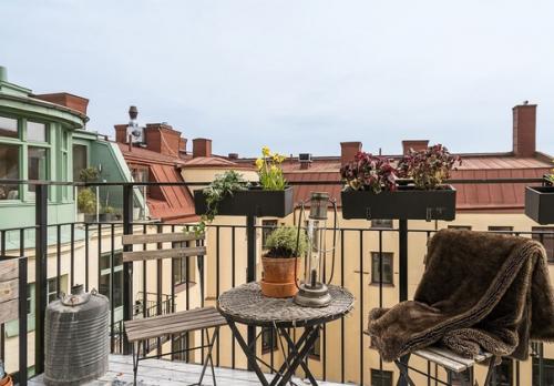 Интерьер небольшой квартиры в Швеции (50 кв. 07