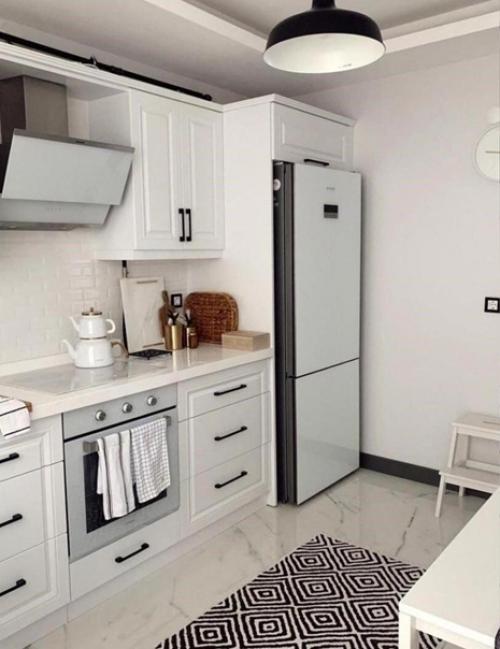 Современная кухня. В светлых тонах. 01