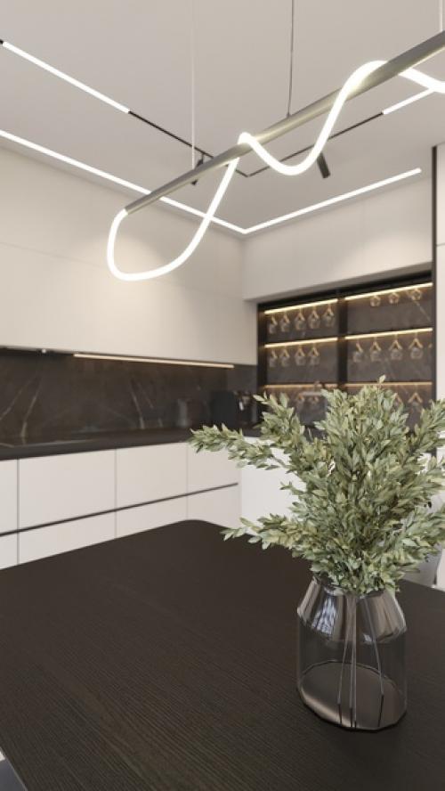 Зона кухни + лоджия из нового проекта. 04