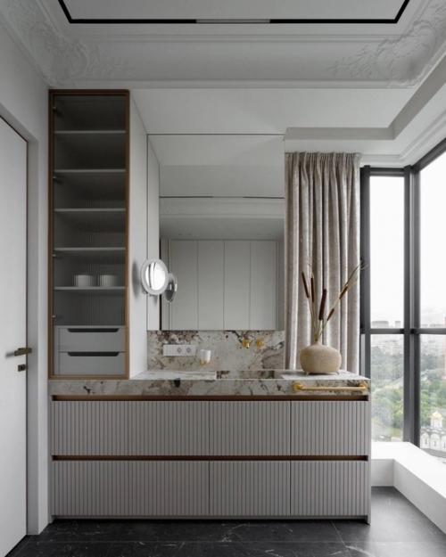 Реализованный интерьер квартиры в Москве.