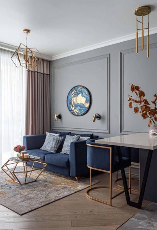 Функциональный стильный интерьер, в котором нет ничего лишнего. 02