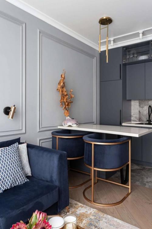 Функциональный стильный интерьер, в котором нет ничего лишнего. 01