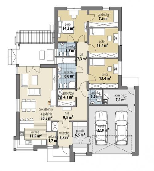 План и фасады польского дома оберон. 04 План и фасады польского дома оберон. 04
