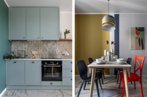 Однокомнатная квартира с интересным зонированием и ярким интерьером. 05 Однокомнатная квартира с интересным зонированием и ярким интерьером. 05