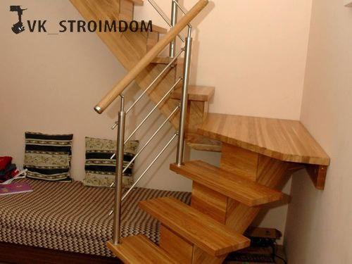 Мы обустраиваем дизайн лестницы в доме на второй этаж. 01