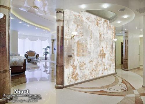 Фрески на стенах в интерьере. 02