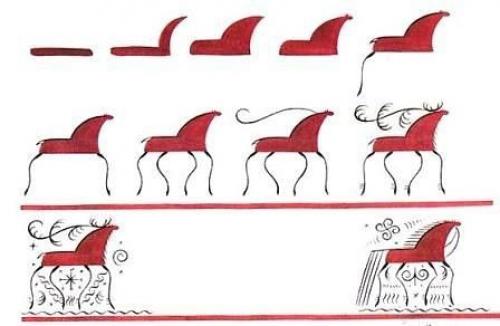 Мезенская роспись.  Символика узора. 09