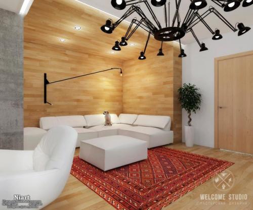 Двухкомнатная квартира Бетонные Джунгли. 01