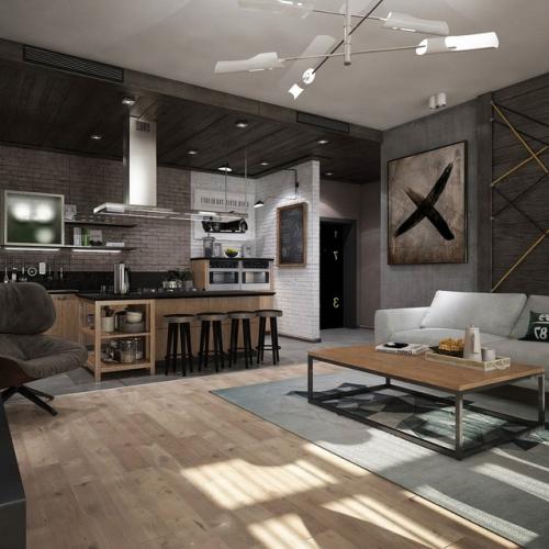 Современный интерьер для молодого мужчины. 06