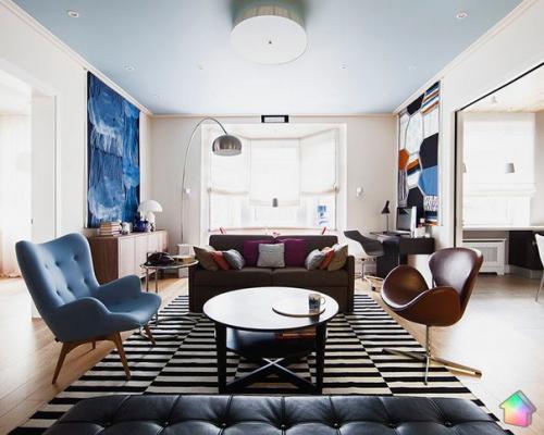 Современный интерьер для молодой семьи в Москве ч. 1.

