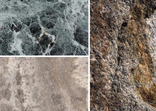 Текстура, рельеф и блеск камня.