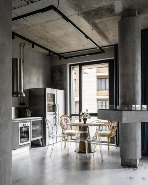 Серый - прекрасная база для самого броского декора. 09