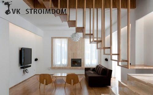 Мы обустраиваем дизайн лестницы в доме на второй этаж. 03