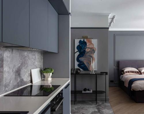 Функциональный стильный интерьер, в котором нет ничего лишнего. 03