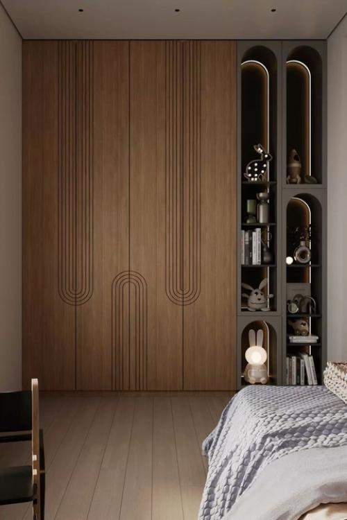 Встроенный шкаф может визуально расширить комнату - если сделать его Невидимым. 01