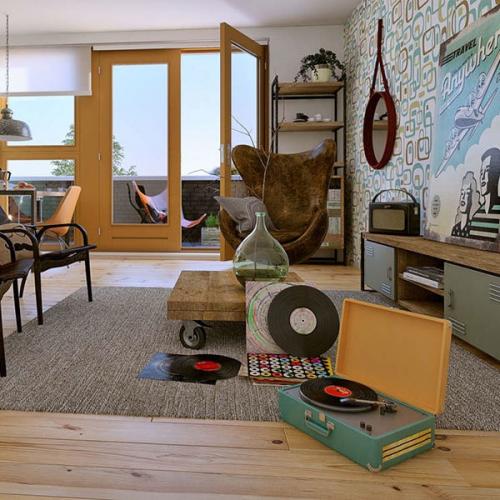 Стиль винтаж в дизайне интерьера подразумевает использование антикварной мебели и предметов, которые придают помещению уют и уникальность. 03