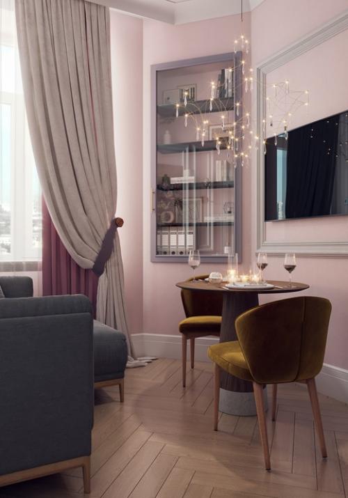 Проект однокомнатной квартиры 38 м 2 на Маяковского в Санкт-петербурге. 01