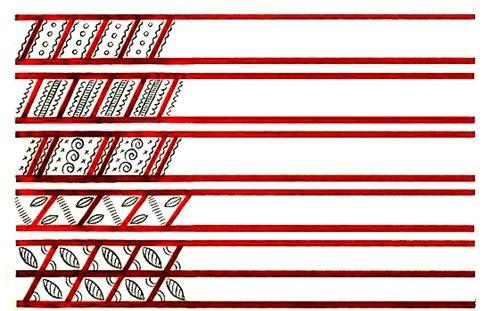 Мезенская роспись.  Символика узора. 07