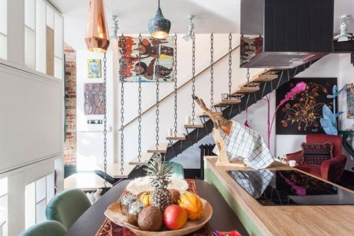 Эклектичная двухуровневая квартира для дизайнера ч. 2. 03 Эклектичная двухуровневая квартира для дизайнера ч. 2. 03