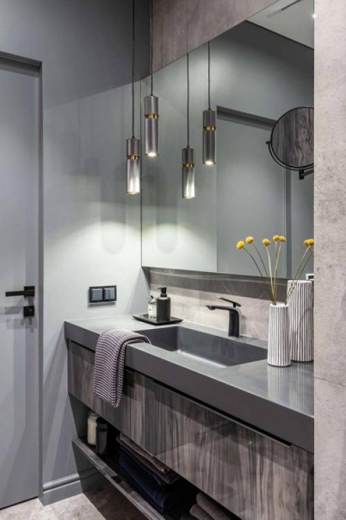 Функциональный стильный интерьер, в котором нет ничего лишнего. 07