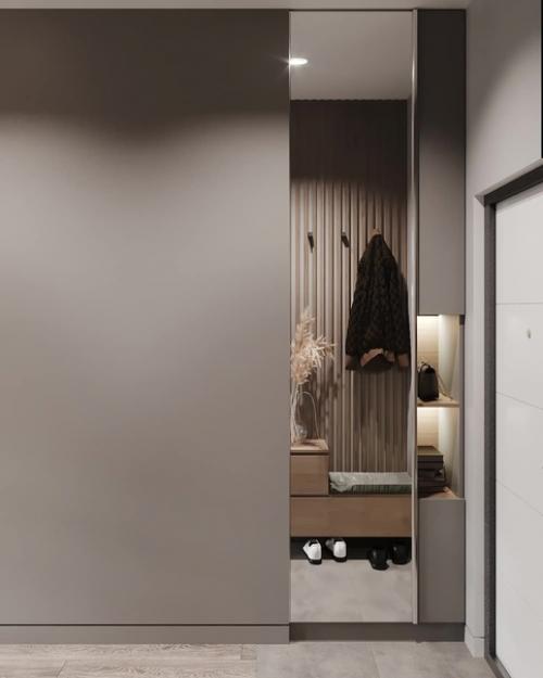 Дизайн - проект небольшой студии без ярких акцентов в нейтральных тонах. 09