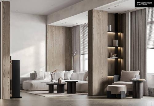 Дизайнгостиной интерьеркухни.  Что делать семейной паре, если предпочтения в интерьере у них расходятся? 03