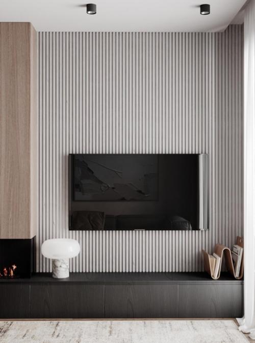 Красивый интерьер. Современной кухни - гостиной. 06