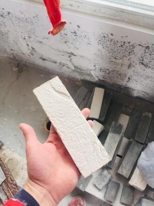 Сделал своими руками кирпичч для облицовки дома. 05