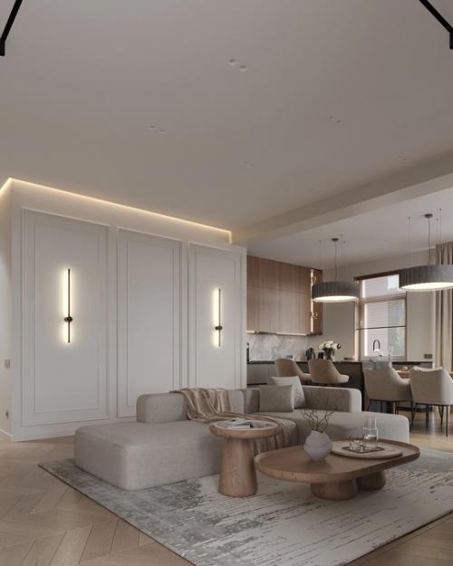 Доделали стильный интерьер гостиной. 02