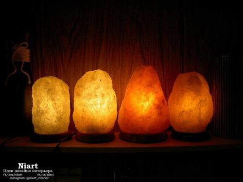 Соляные лампы в интерьере. 03