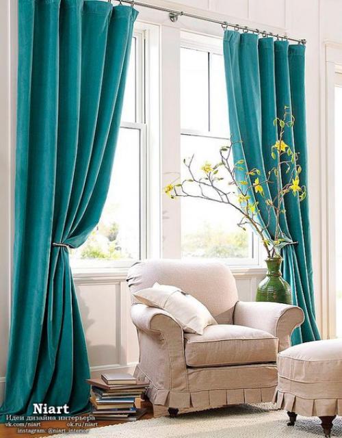 Ночные шторы - спасение от любопытных глаз и вездесущих солнечных лучей! 07