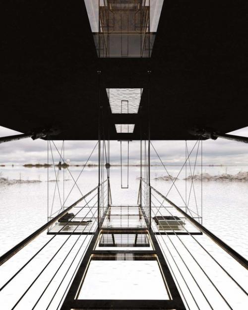 В США построили футуристический дом над пропастью: фото впечатляющего интерьера. 01