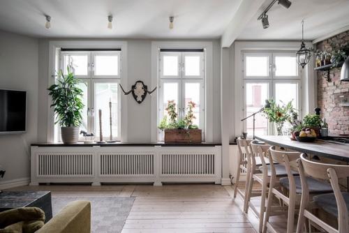 Интерьер небольшой квартиры в Швеции (50 кв. 03