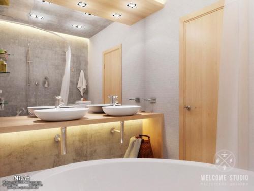 Двухкомнатная квартира Бетонные Джунгли. 06