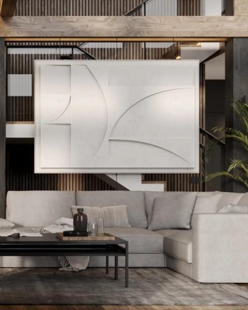 Интерьер в загородном доме, который впечатляет своей строгостью и стилем. 07