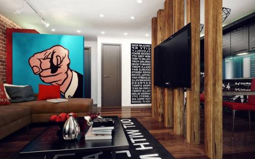 Современный интерьер для молодого мужчины. 02