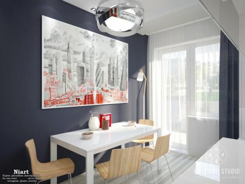 Двухкомнатная квартира Maxi - Красный. 05