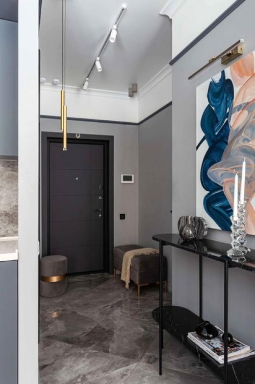 Функциональный стильный интерьер, в котором нет ничего лишнего. 06