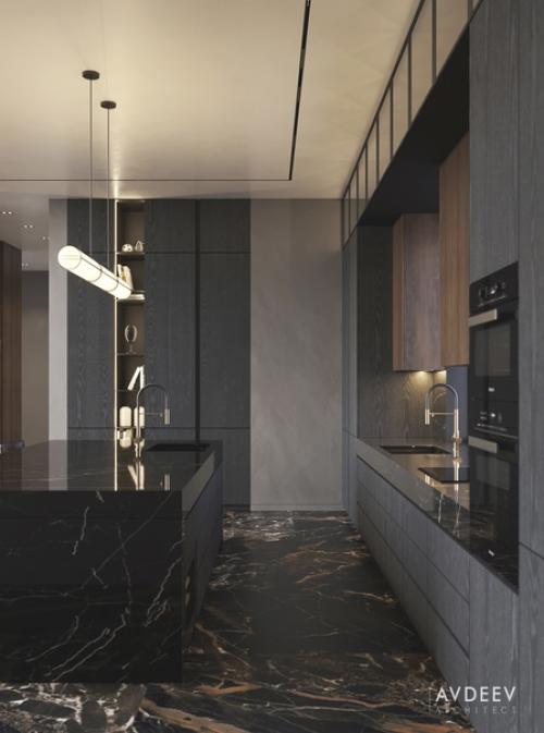 Интерьер кухни - гостиной. 05